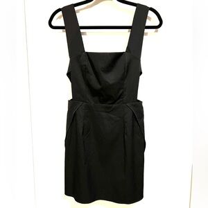 Black Jumper Dress with Cutout Back Detail